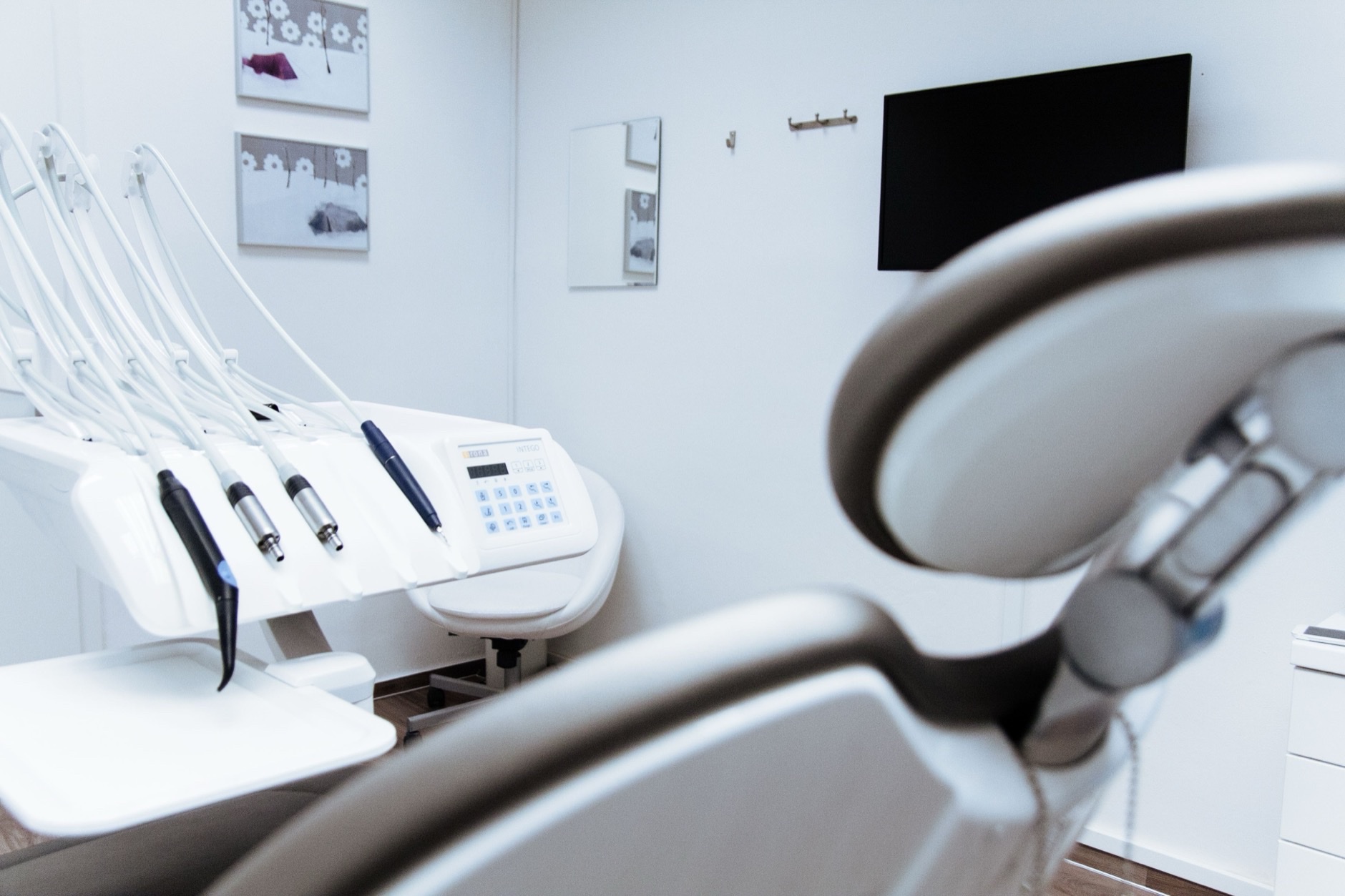 Modern dental office exam room equipment