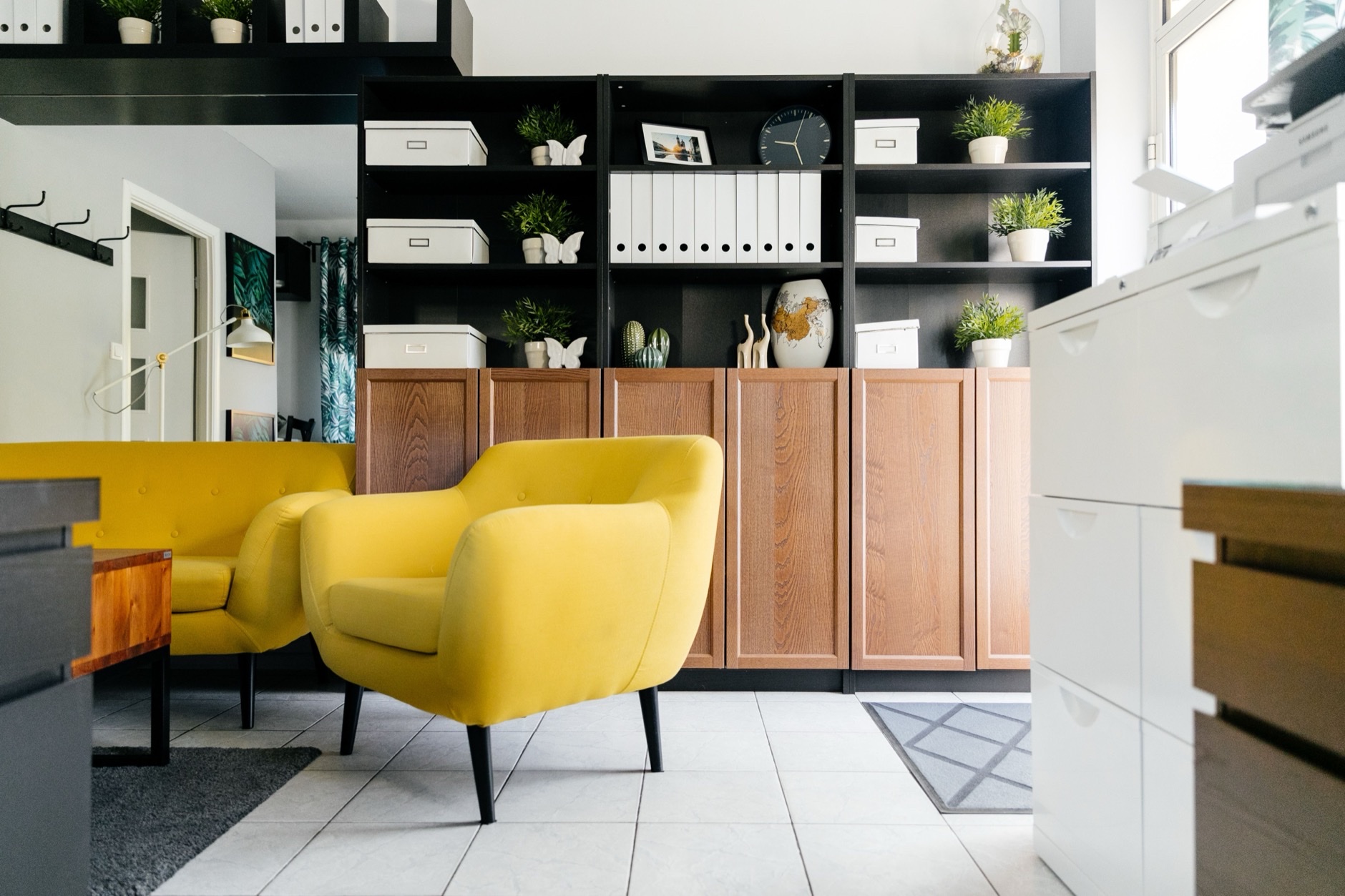 Modern law office reception and waiting area in Marietta, GA